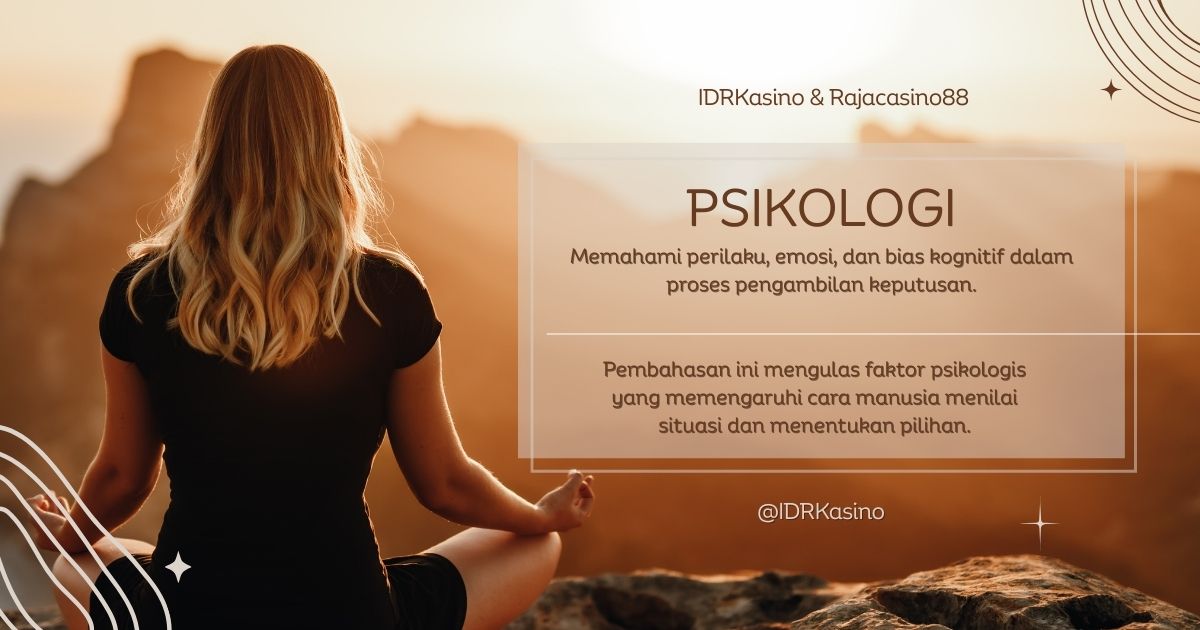 Psikologi Perilaku dan Pengambilan Keputusan IDRKasino